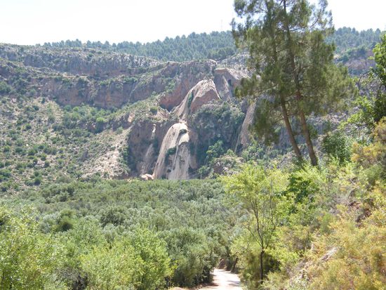 der trockene Wasserfall