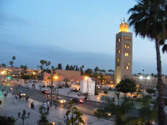 abend waren wir wieder in Marakesch ...