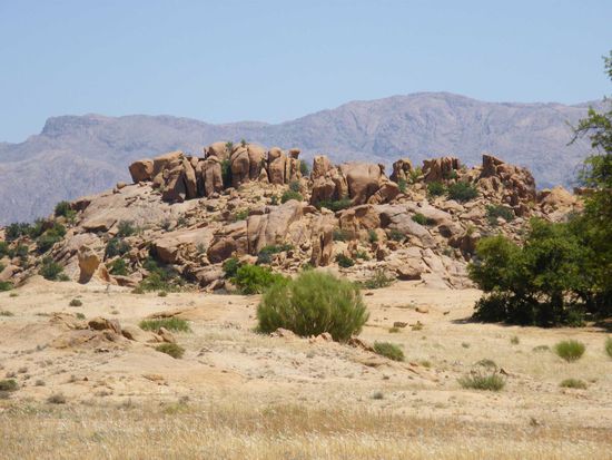sone Felsen standen da überall rum ...