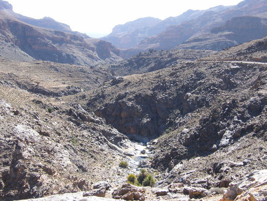 die Einfahrt in die Schlucht