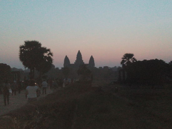 Angkor wat im Sonnenaufgang.