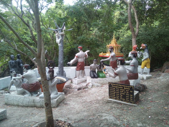 vor den Killing Caves, nix für schwache Nerven ...