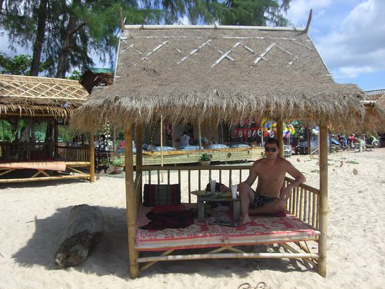 Hier haben wir taeglich unsere Fruitshakes getrunken.