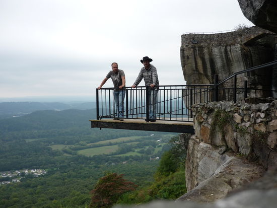 wir beide in/auf Rock City