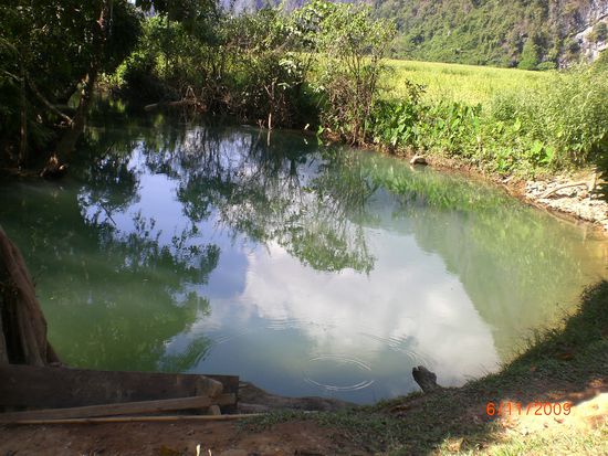 Das war die nette Lagune, obwohl doch eher ein Teich. Aber egal, zum Abkühlen hat es gereicht.
