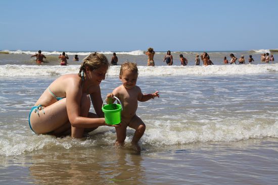 Die Wellen sind toll!