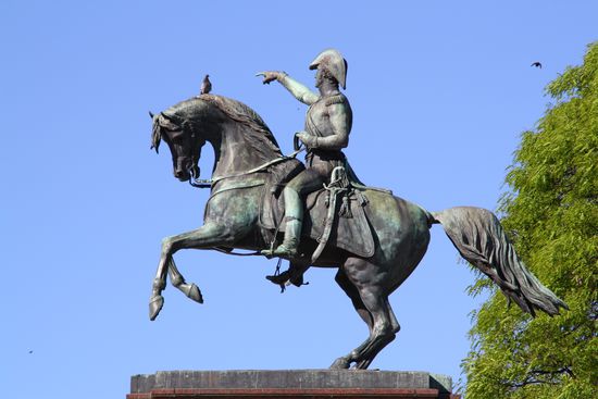 General San Martin, der oertliche Befreier