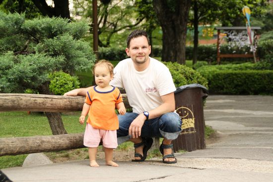 Japanischer Garten bei Sonne
