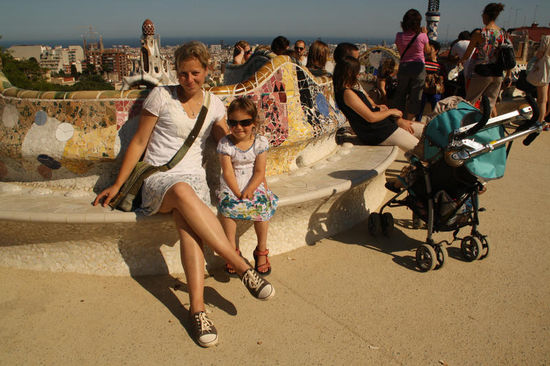 die wohl längste Bank in Barcelona