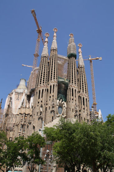 Die Sagrada Familia wird wohl niemals fertig - der höchste Turm fehlt noch!