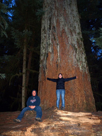 Ben und ich, ja wir sind fast so groß wie die Bäume...