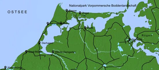 ZWISCHEN DEN HANSESTÄDTEN ROSTOCK UND STRALSUND GELEGEN, .....