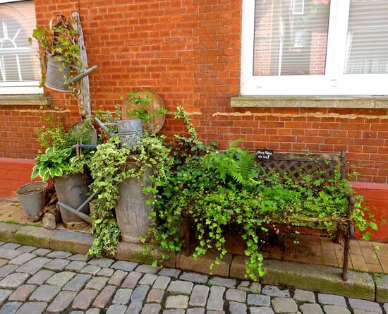 Man beachte die kleine Tafel....." ohne Moos nix los"