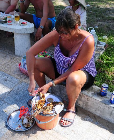 Dieses Essen wurde hart erarbeitet.