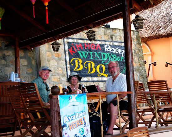 In der Beachbar mit den beiden Amerikanern
