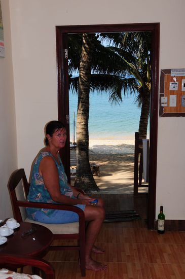 Blick aus unserem Bungalow