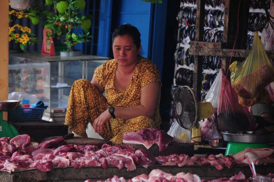 Marktfrau auf dem Local Market