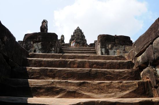 Diese Stufen ging es hoch