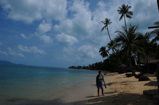 Maenam-Beach, ein fast menschenleerer Strand