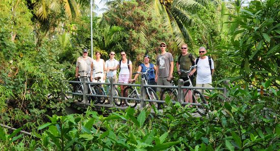 Umsere 8-köpfige Radlergruppe!