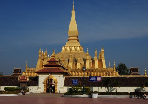 That Luang, das Wahrzeichen Vientianes