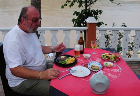 Nach Tourende unser Lunch mit Blick auf den Mekong