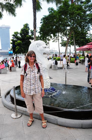 Der kleine "Merlion", für dieses Foto ohne andere Touris musste ich lange warten