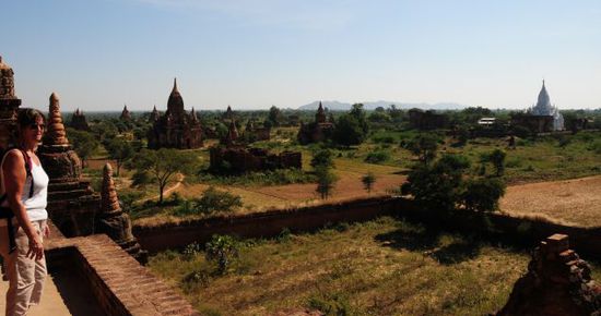 Blick über Bagan, am zweiten Tag