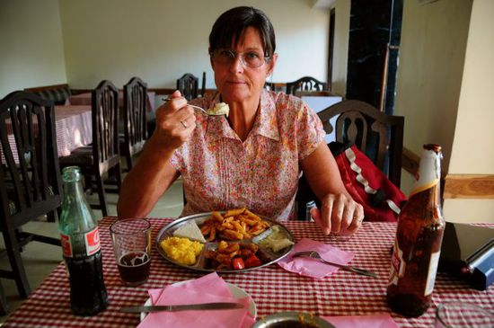 Abendessen im Raja-Café