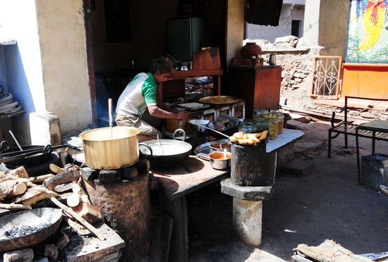 Auch hier ein Imbiß mit leckeren Sachen