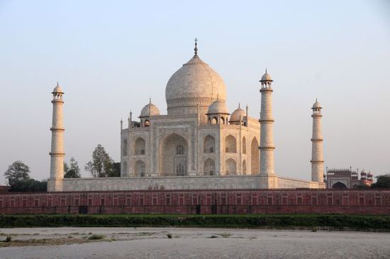 Taj Mahal bei Sonnenuntergang