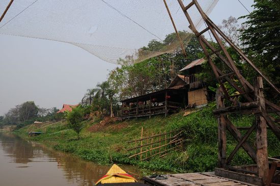 Bootsanlegesteg an der Musterfarm....