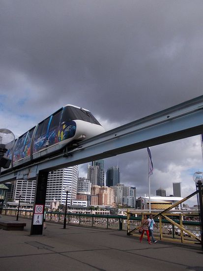 Pyrmont Bridge mit Monorail