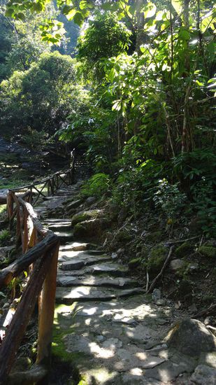 Irgendwo auf den Stufen nach oben haben wir aufgehört