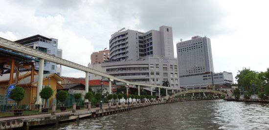 Blick auf das moderne Melaka
