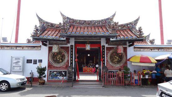 Eingang zum ältesten chinesischen Tempel Malaysias, dem "Cheng Hoon Teng" oder auch Green Clouds Temple aus 1645
