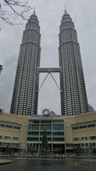 Die Towers vom hinteren Park aus fotografiert