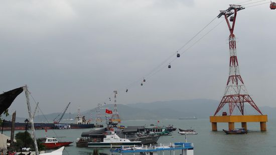 Blick auf Vinpearl Island - die Insel im Hintergrund