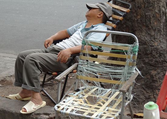 Ob er sich diese Siesta verdient hat?