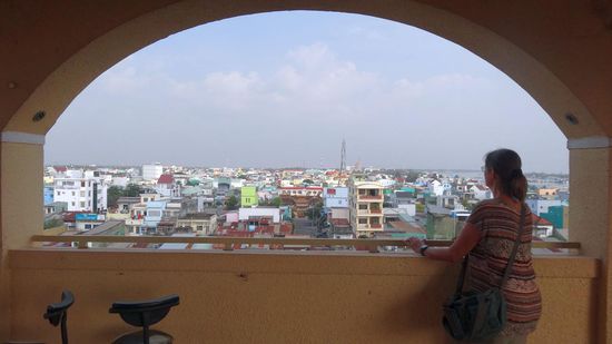 Blick von der Hotelterrasse