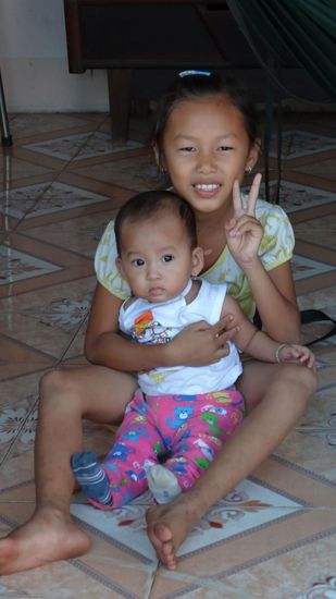 Unterwegs mal wieder Kinder, die fotografiert werden wollten