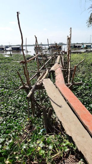 Der Steg wird noch genutzt