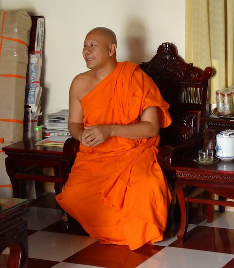 Unterrichtsstunde im Buddhismus