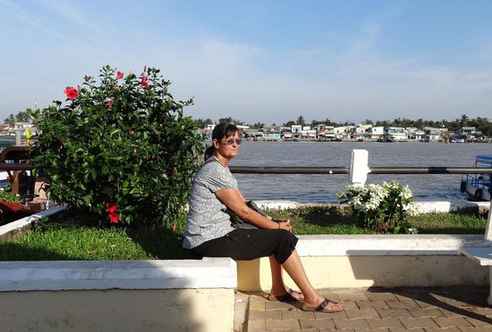 Blick auf den Can Tho River