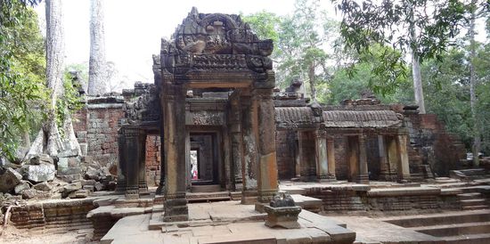 Ta Prohm, Eingang zum Dschungeltempel, bekannt aus dem Film "Tomb Raider" mit Angelina Jolie