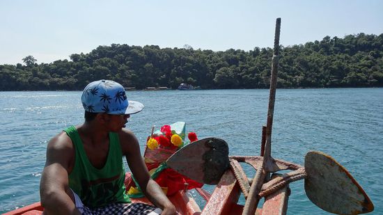 Kurz vor dem Ankerwurf beim ersten Schnorchelstopp
