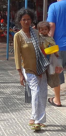 Sie lebt vom Betteln