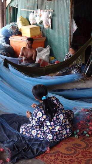 Netze werden geflickt