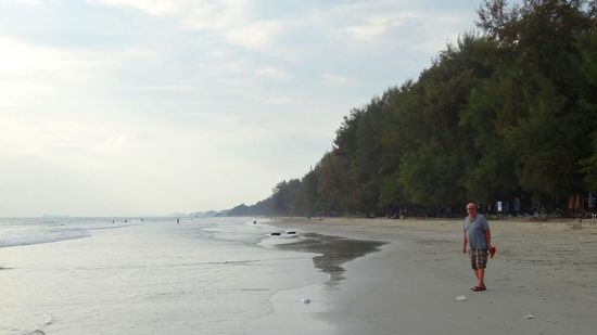 Nach Ankunft, ein erster Strandlauf