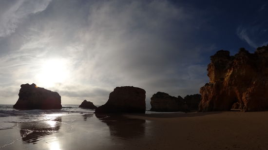 Der gleiche Strand am Nachmittag